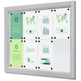 Showdown Displays Abschließbarer Schaukasten SLIM Outdoor - 8x DIN A4