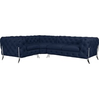 Leonique Chesterfield-Sofa »Amaury L-Form«, blau