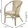 Kobolo Rattansessel VALENCIA Korbsessel 56 x 71 x 82 cm braun