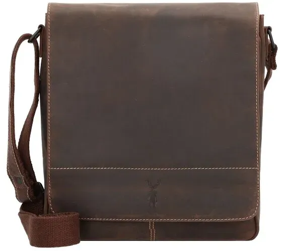 Jack Kinsky Baltimore 4 Umhängetasche Leder 28 cm  braun