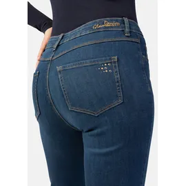 Stooker Women 5-Pocket-Jeans STOOKER WOMEN "Zermatt Denim Straight Fit Jeans", Damen, Gr. 40, Länge 28, blau (tiefblau), Denim/Jeans, 98% Baumwolle, 2% Elasthan, straight fit lang, Jeans 5-Pocket-Jeans, Straight Fit Casual Clean Wash Denim Jeans für Damen