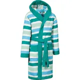 Erwin Müller Kinder-Bademantel mit Kapuze in petrol | Gr.: 98/104