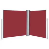 vidaXL Seitenmarkise 160 x 600 cm Rot Polyester