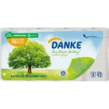 DANKE Toilettenpapier 3-lagig Recyclingpapier, 8 Rollen