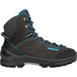 LOWA Kinder Multifunktionsstiefel CADIN GTX MID, ANTHRAZIT/TUERKIS, 33