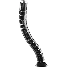 InLine Kabelkanal flexibel, vertikal für Tische, 2 Kammern, 0,80m, schwarz