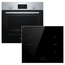 Bosch Herdset Bosch Einbau-Backofen mit Keenberk Induktionskochfeld Booster autark 60cm