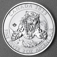 Royal Canadian Mint Silbermünze Kanada - Säbelzahnkatze 2023