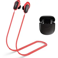 WOFRO Anti-Verlust-Gurt für Bose QuietComfort Ohrhörer II, Sport, weiches Silikon-Umhängeband, Zubehör, kompatibel mit New Bose QuietComfort Ohrhörern, 2 Halsband, Rot