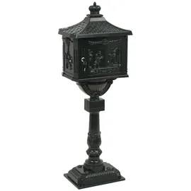 vidaXL Vintage Style Sockel-Briefkasten Aluminium Grün