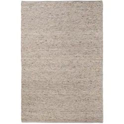 Allgäuer Teppichmanufaktur Webteppich Laax Uni 200 x 250 cm Mischgewebe Beige