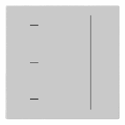 Gira System 3000 Bedienaufsatz Touchaufsatz (grau, matt)
