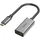 Hama USB-C HDMI Adapter 8K 60 Hz Aluminium 0,5 m Grau