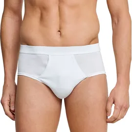 SCHIESSER Slip unifarben weiß L 4er Pack