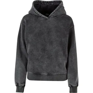 URBAN CLASSICS Ladies Stone Washed Hoody - Schwarz - M