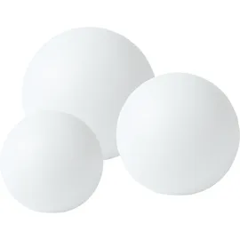 Beliani Kugelleuchte Kunststoff 28,0 cm 3er Set Weiß