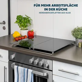 bremermann Herdabdeckplatte 2er Set schwarz