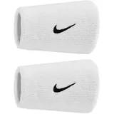 Nike Swoosh Doublewide Schweißbänder 2er Pack weiß TU