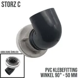 STORZ C DN 52 KA 66 Übergangsstück Adapter -> 50 mm PVC-U Klebe Fitting Winkel 9...