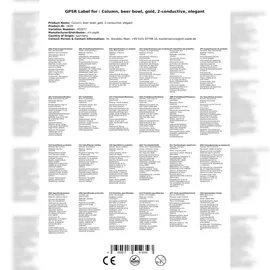 ich-zapfe Schanksäule, Bierzapfsäule, Gold, 2-leitig, elegant,