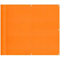 Roanoer Balkon-Sichtschutz Orange 90x800 cm, Balkonumspannung aus Polyester-Oxford, Windschutz und Sichtschutz für Balkon, Terrasse und Garten, inklusive 24m Seil