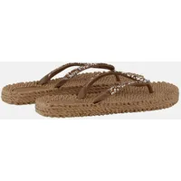 Flip Flops Cheerful mit Schmucksteinen Braun 39
