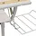 vidaXL Basteltisch Weiß & Grau 110x53x(58-87) cm Holzwerkstoff & Stahl