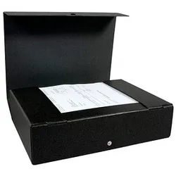 ELBA Heftbox 8,5 cm schwarz marmoriert