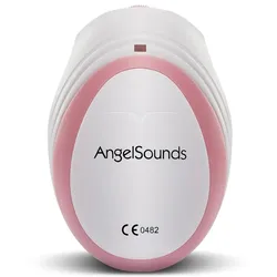 AngelSounds - JPD-100S(mini) Solo - Ultraschall Fetal-Doppler - Cremeweiß-Pink 1 St