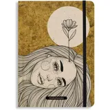 Matabooks Notizbuch Nari A5 Gold/punktiert