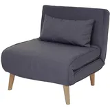 MCW Schlafsessel, Anthrazit, Textil, 75x77x70 cm, Wohnzimmer, Sessel, Schlafsessel