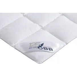 OBB Daunenbettdecke OBB "Edition 125 Jahre, Bettdecken für Sommer und Winter, Ganzjahresdecke", weiß, B:135cm L:200cm, Bezug: 100% Baumwolle. Füllung: 90% Daunen, 10% Federn, Bettdecken, Bettdecke 135x200 cm, 155x220 cm & weitere Größen, Made in Germany