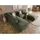 MASSIVMOEBEL24.DE Ecksofa, inkl. Hocker 285x220x79 Polyester grün RAVENNA