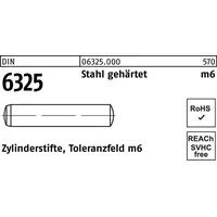 Hörger & Geßler Zylinderstift DIN 6325 5 m6x 20 Stahl gehärtet Toleranz m6 100 Stück