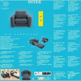 Intex 66551NP Pull-Out Chair, 117x224x66 cm Dunkelgrau