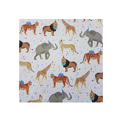 STAR Geschenkpapier, Geschenkpapier Tiere Afrika / Party 70cm x 2m, Rolle