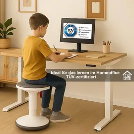 Assmann Electronic Kinderschreibtisch JUNIOR 140 x 70 cm Holz Eiche Natura braun/weiß