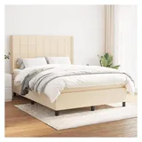 vidaXL Boxspringbett 140 x 200 cm Creme