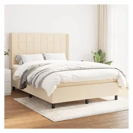 vidaXL Boxspringbett 140 x 200 cm Creme