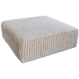KAWOLA Hocker WIOLO SOFT Cord 0 x 0 x 0 cm Cremeweiß
