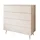 lookway Kommode Aura Kaschmir 95 x 90 x 40 cm 4-tlg. beige/silber