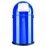 Alco Abfallsammler mit Push-Klappe Stahlblech 20l blau - Blau