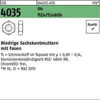 Hörger & Geßler Sechskantmutter ISO 4035 niedrig M24 16 AU 50 Stück