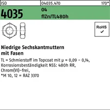 Hörger & Geßler Sechskantmutter ISO 4035 niedrig M24 16 AU 50 Stück