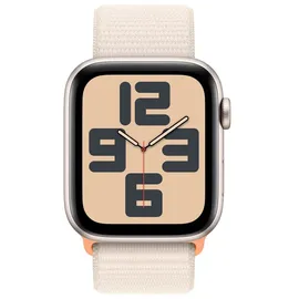 Apple Watch SE GPS 44 mm Aluminiumgehäuse Polarstern, Sport Loop Polarstern