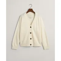 GANT Superfine Lambswool Strickjacke - Cream - L