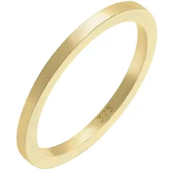 Elli PREMIUM Basic Ehering 375 Gelbgold 58 Damen 