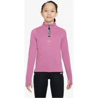 Nike Dri-FIT Longsleeve-Top mit Halbreißverschluss für Mädchen - Pink,
