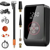 Tragbarer Luftkompressor, 4000 mAh Akku-Autoreifenfüller, 150 psi Minipumpe mit LED-Licht-Digitalanzeige, elektrischer Kompressor für Auto, Motorrad,