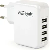 Gembird EnerGenie EG-U4AC-02 Ladegerät für Mobilgeräte Innenraum Weiß